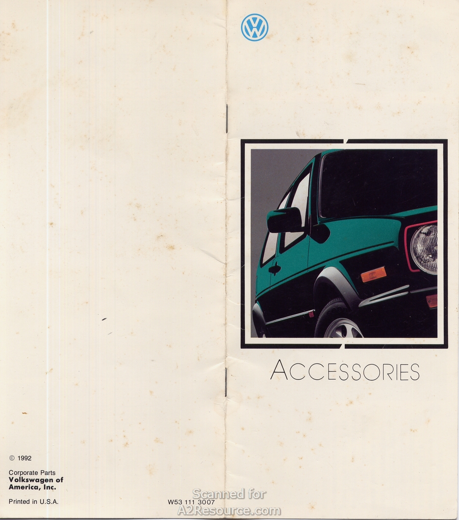 1992 Accessories Brochure