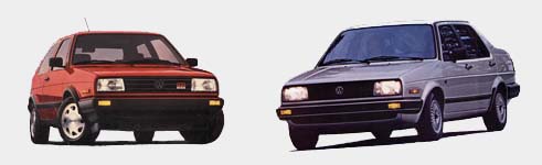 Image of 1988 GTI 16v and 1985 Jetta GL