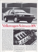 1987 Car & Driver- Scirocco