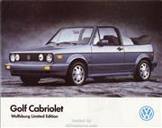 1989 Golf Cabriolet Wolfsburg Edition (Canada)