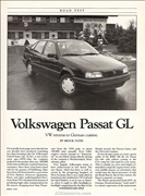 Car & Driver- 1990 Passat