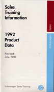 1992 Product Data