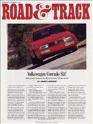 Road & Track- 1992 Corrado