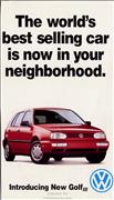 1993 Golf III Postcard